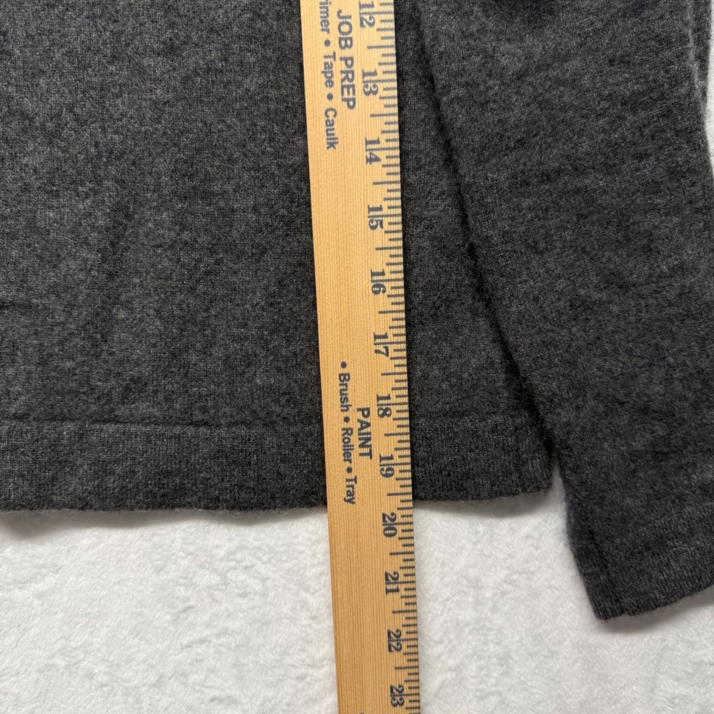 Pendleton 100% Cashmere Sweater S Gray Womens V Neck Quiet Luxury Pullover - Picture 8 of 8